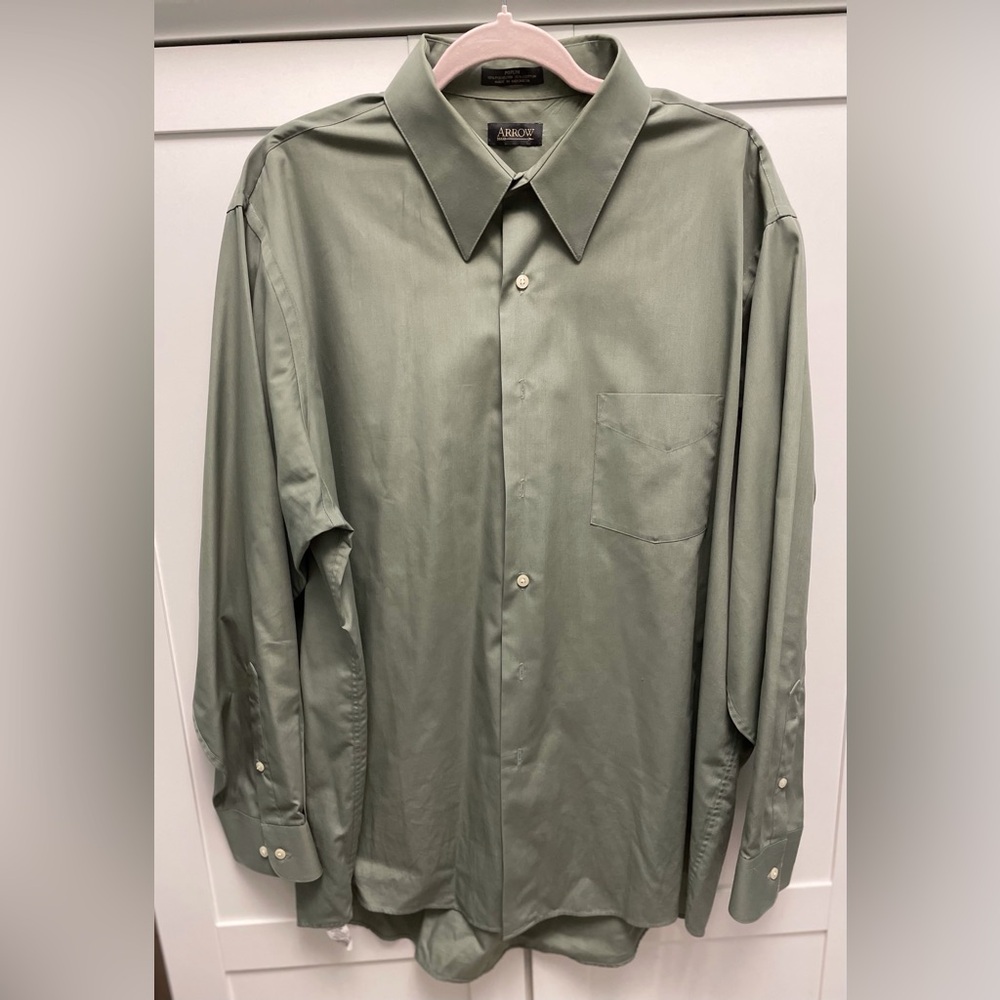 Arrow Sage Green Dress Shirt